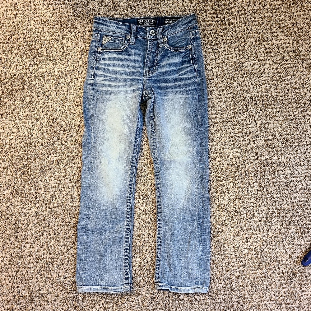 Youth Salvage Buckle Jeans